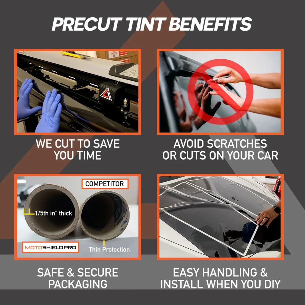 Precut Ceramic Window Tint Film for 2014-2019 Chevrolet Silverado 2500 Crew Cab Front Windshield 50% Q248764