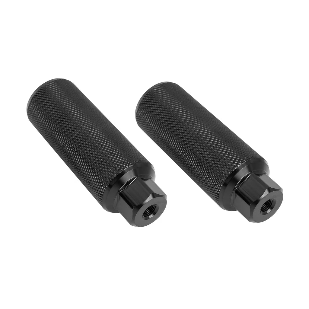 Black Aluminum Alloy Rear Foot Pegs Footrests for Bicycle Fit 3/8 Inch R397