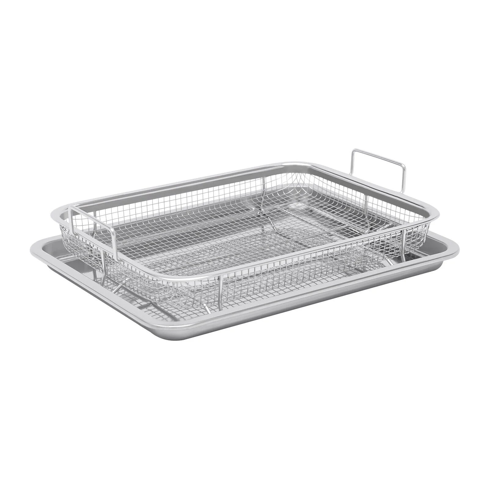 12.6inch Stainless Steel Air Fryer Basket & Tray Set Z7910