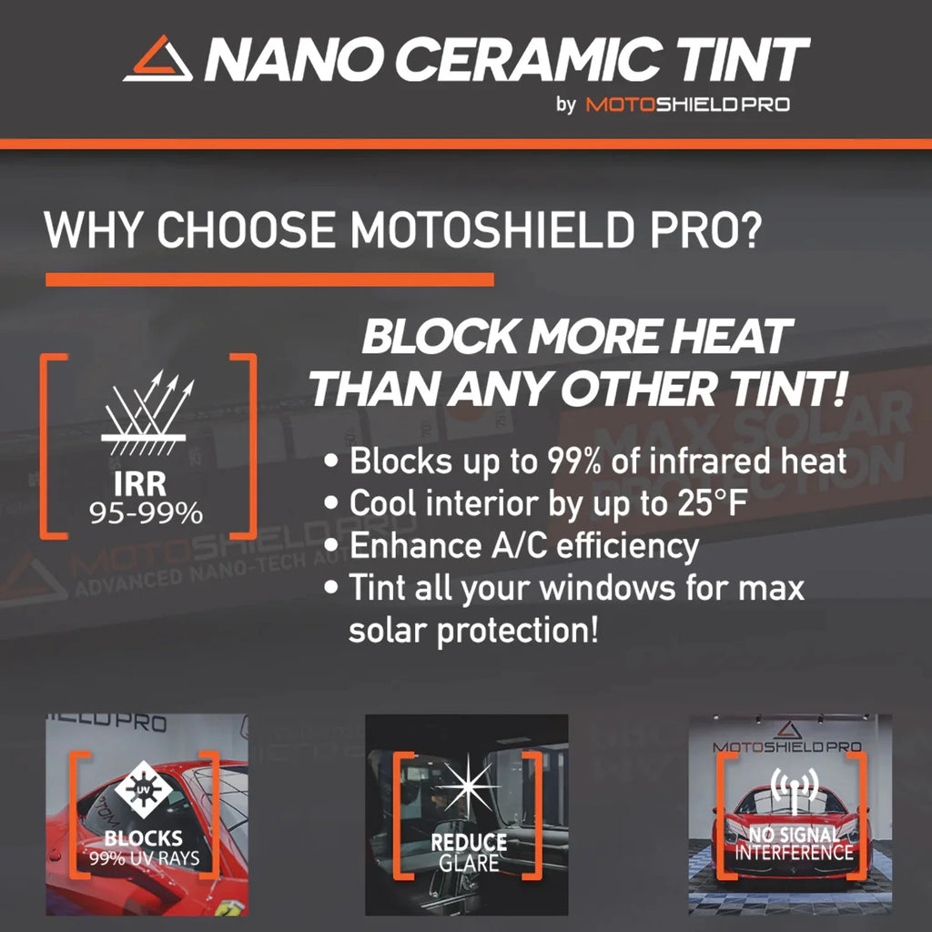 Precut Ceramic Window Tint Film for 2014-2019 Chevrolet Silverado 2500 Crew Cab Front Windshield 50% Q248764