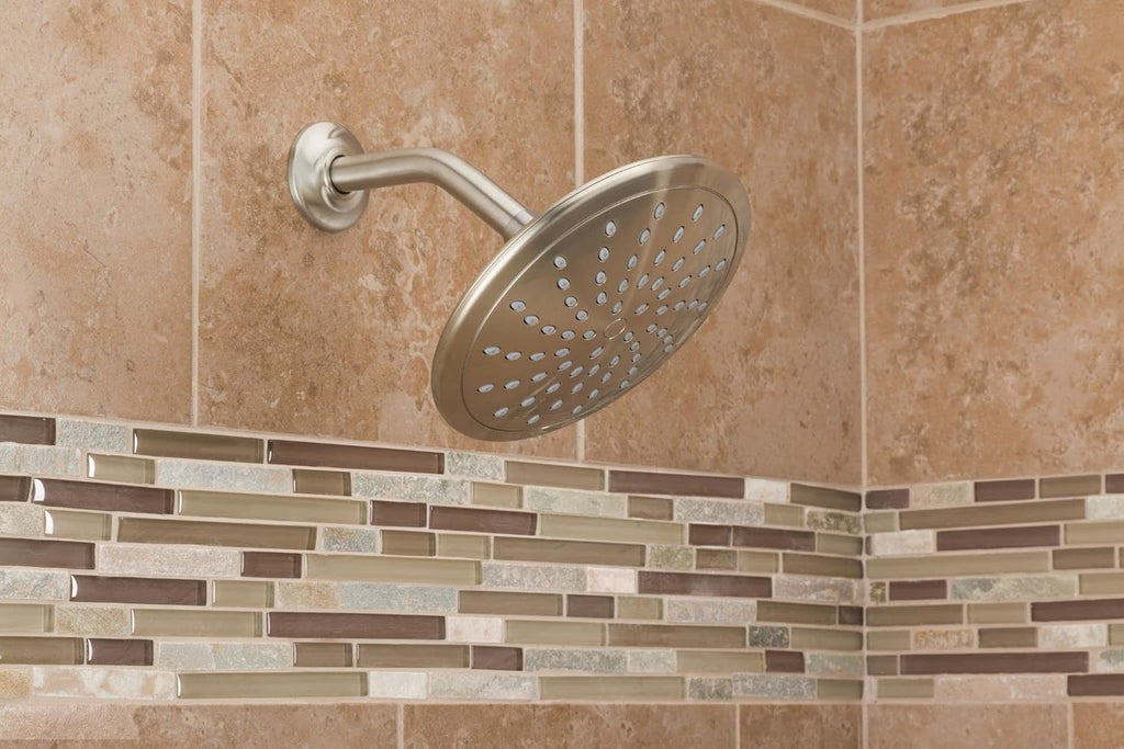 Brushed Nickel Round Rainshower Showerhead Pack of 2 P3629