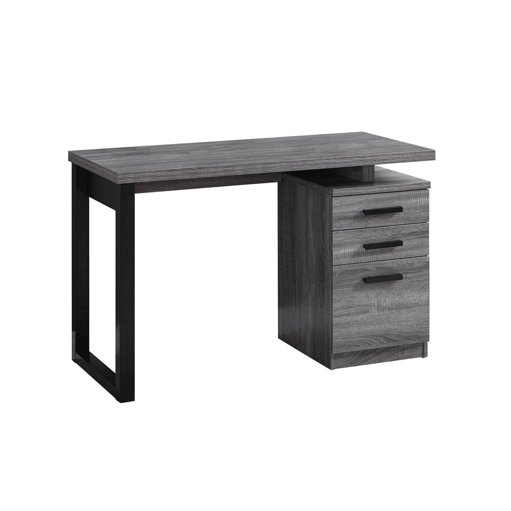 Grey Reclaimed Wood Computer Desk J1891