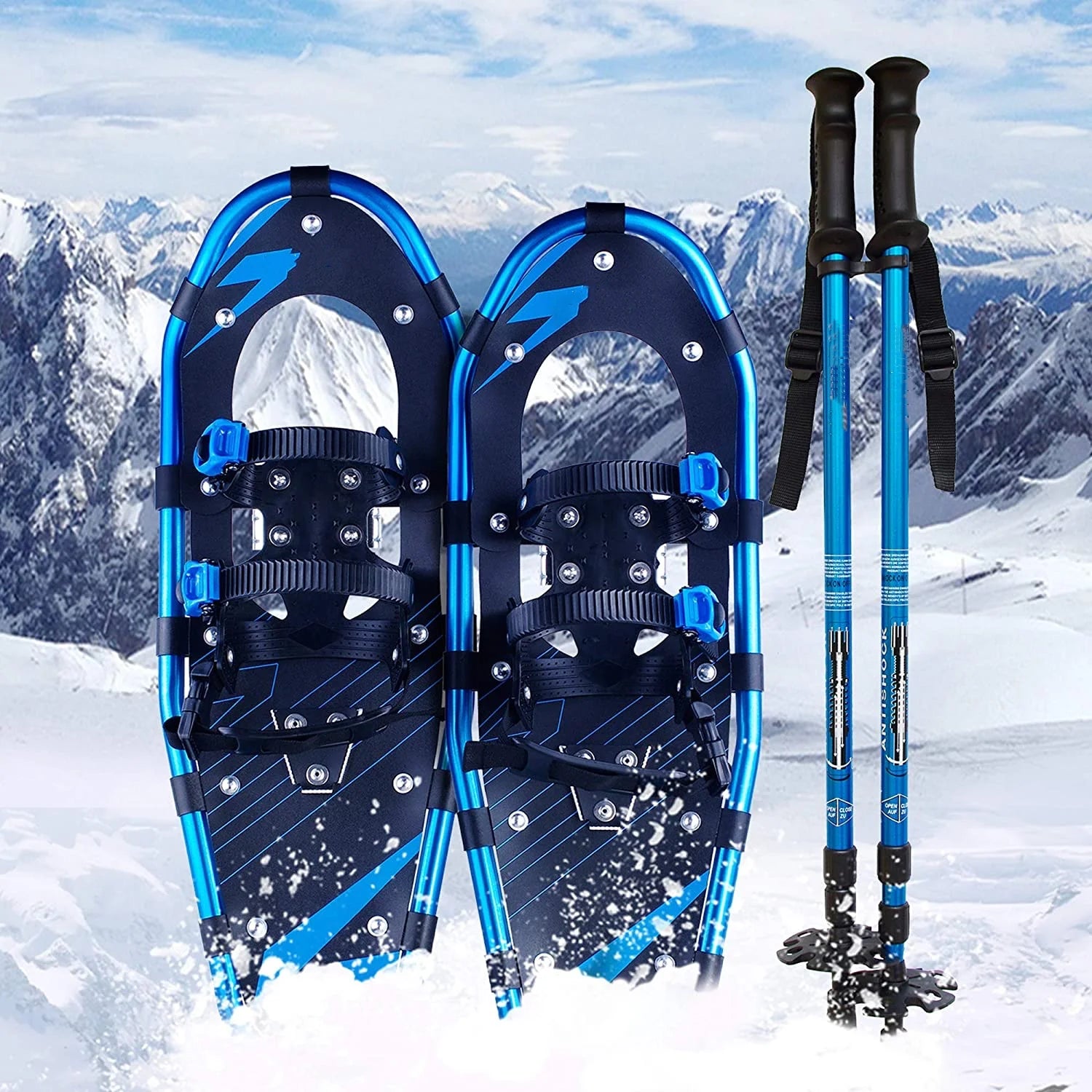 Aluminum Terrain Snow Shoes 21/25/30 Inches W7184