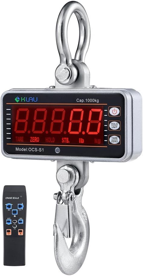 Silver LCD Display Hanging Scale Q693463