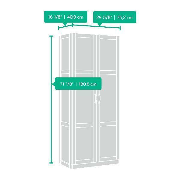 Tall Wood Kitchen Pantry Storage Cabinet with Adjustable Shelves V8093