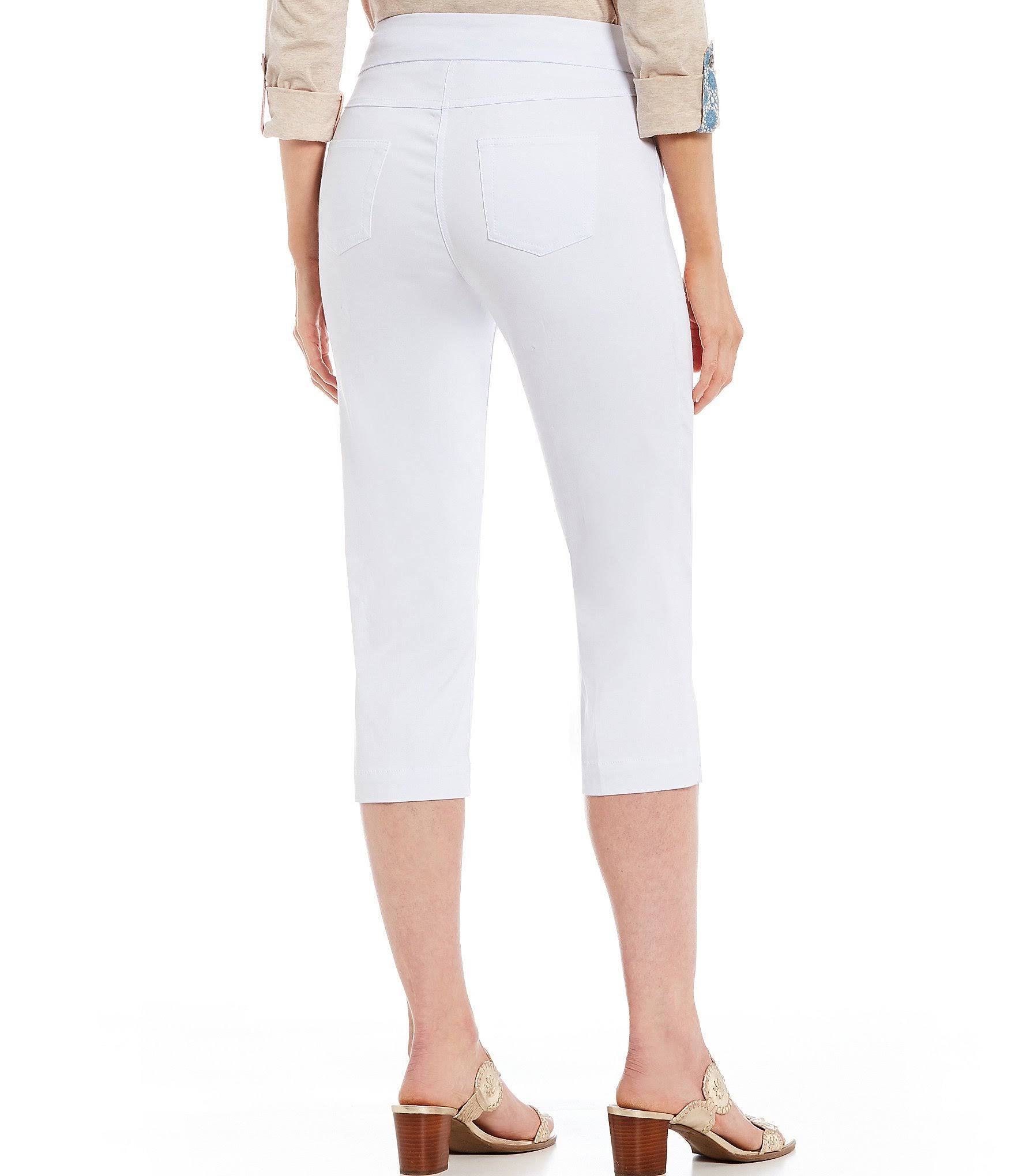 Denim Pull-On Capri Pants O1460