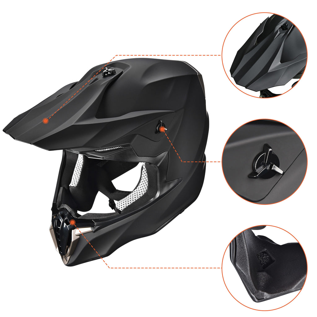 Matte Black Full Face Helmet B23674
