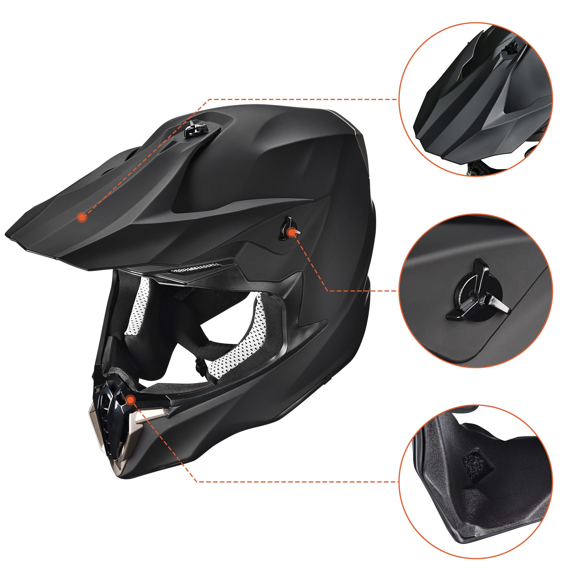 Matte Black Full Face Helmet B23674