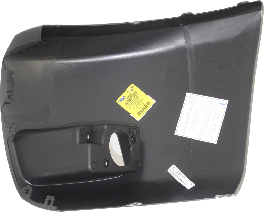 RH Primed Face Bar Cap with Fog Light Hole E37048