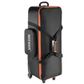 Photo Studio Equipment Trolley Carry Bag with Straps Padded Compartment Wheel D697