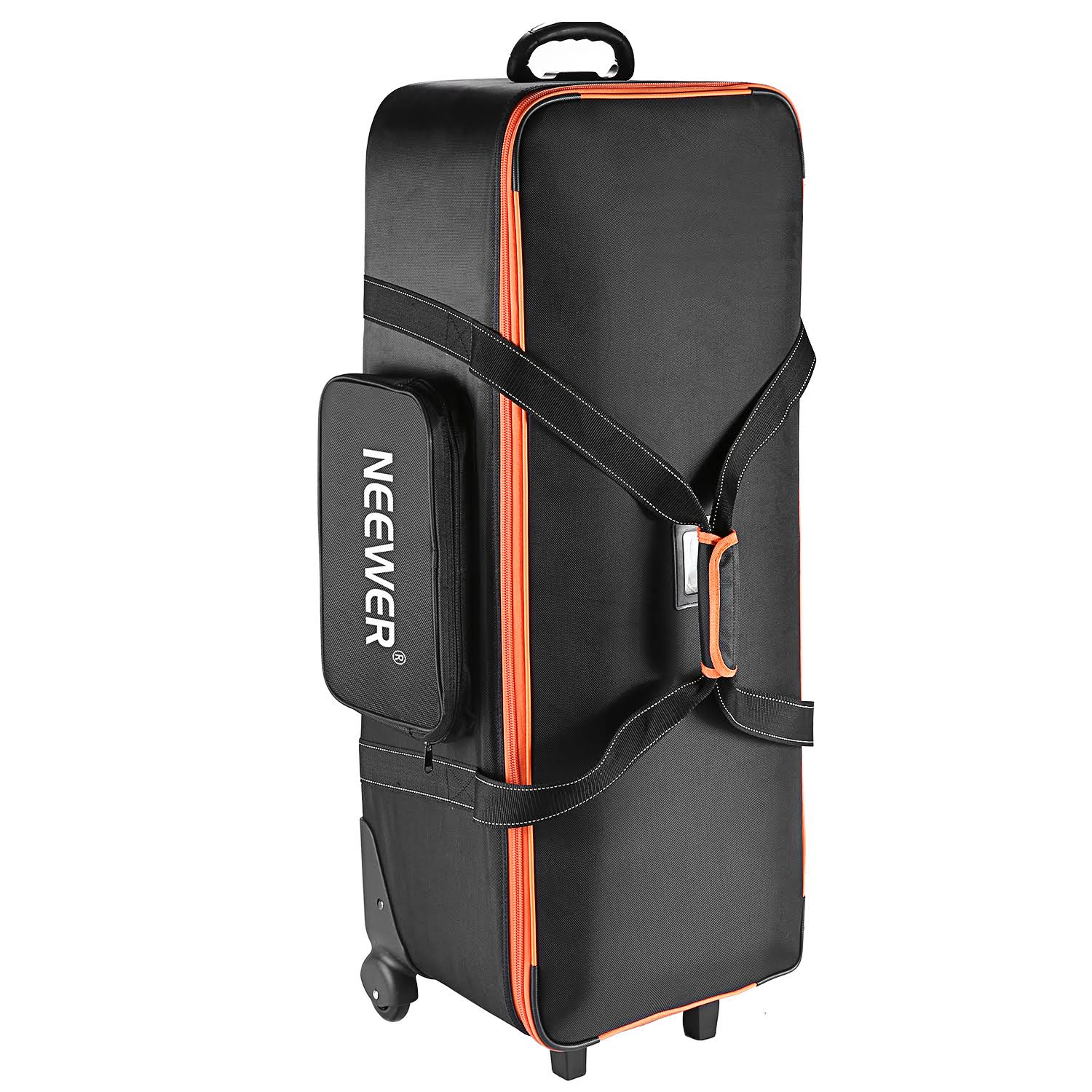 Photo Studio Equipment Trolley Carry Bag with Straps Padded Compartment Wheel D697