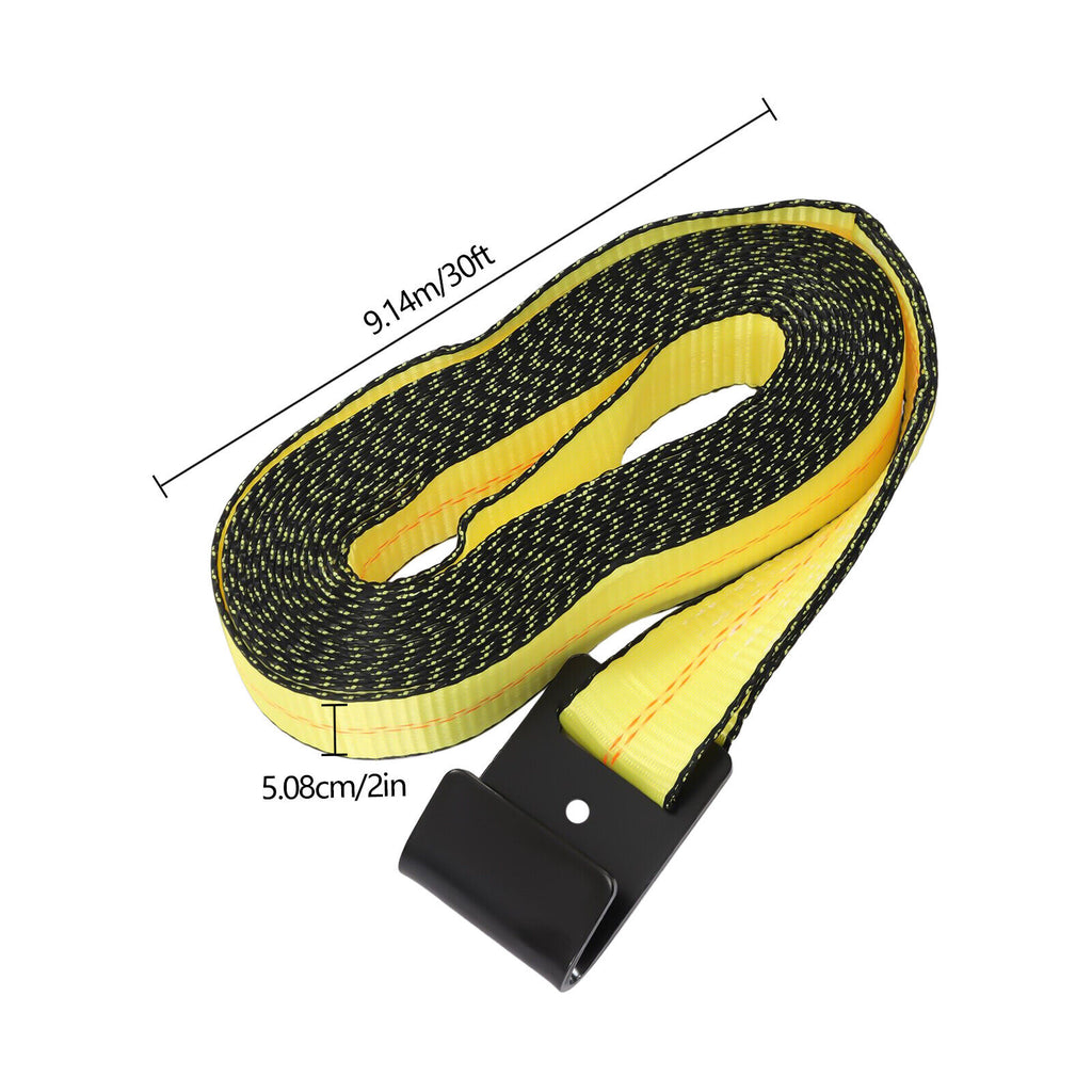 4 Packs Ratchet Lashing Strap 30ft*2in Cargo Tie-Down Straps with Flat Hook O68958