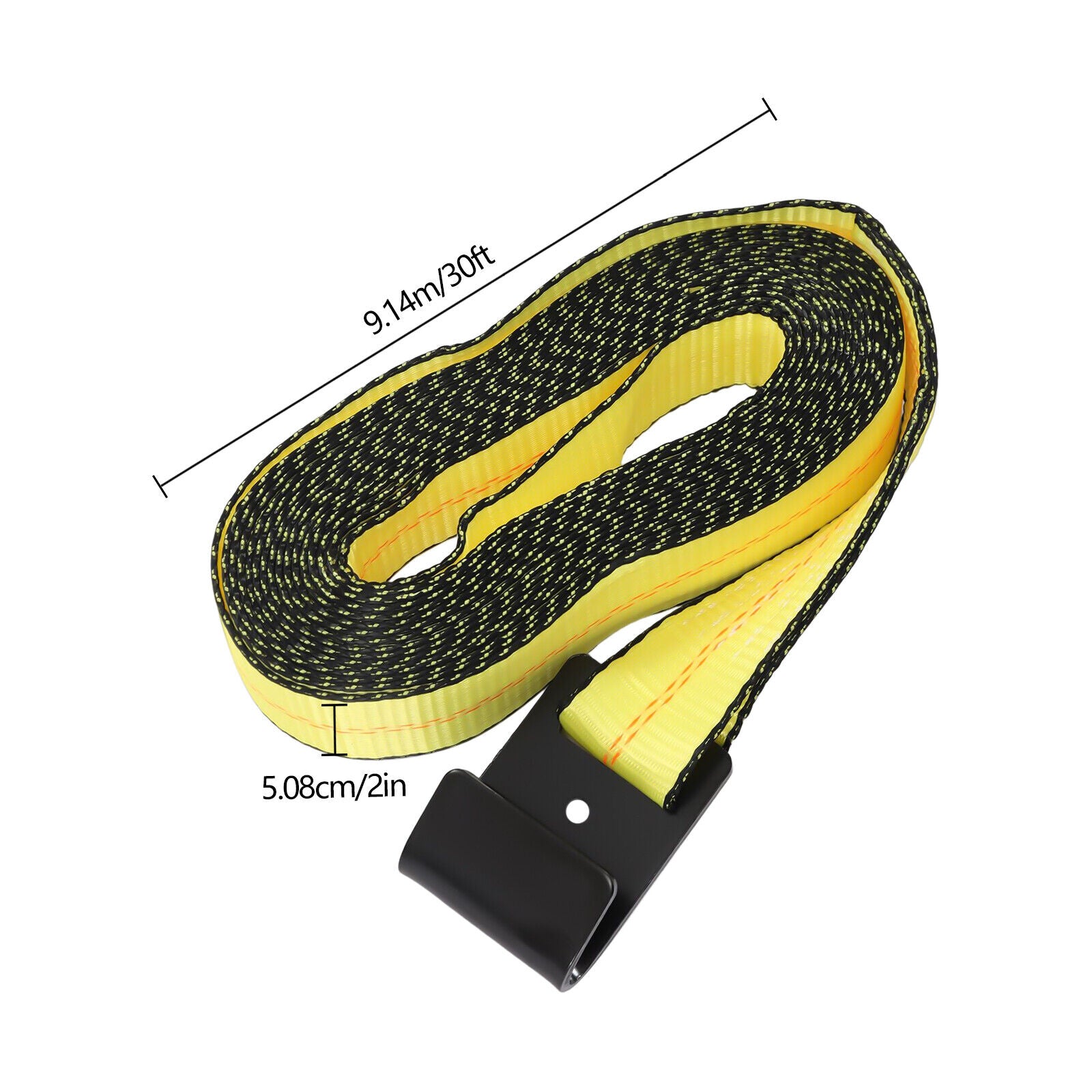 4 Packs Ratchet Lashing Strap 30ft*2in Cargo Tie-Down Straps with Flat Hook O68958