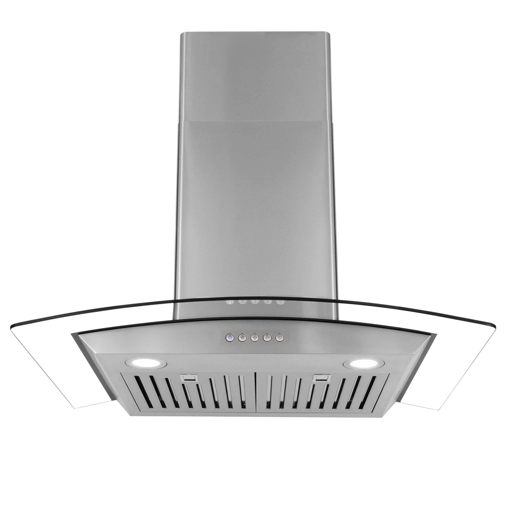 30x22 Wall Mount Range Hood with Glass, Stainless Steel A685706