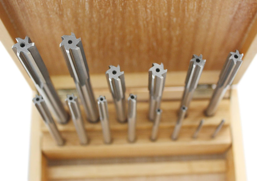 14 Pc H.S.S. Chucking Reamer Set in Fitted Case U33518