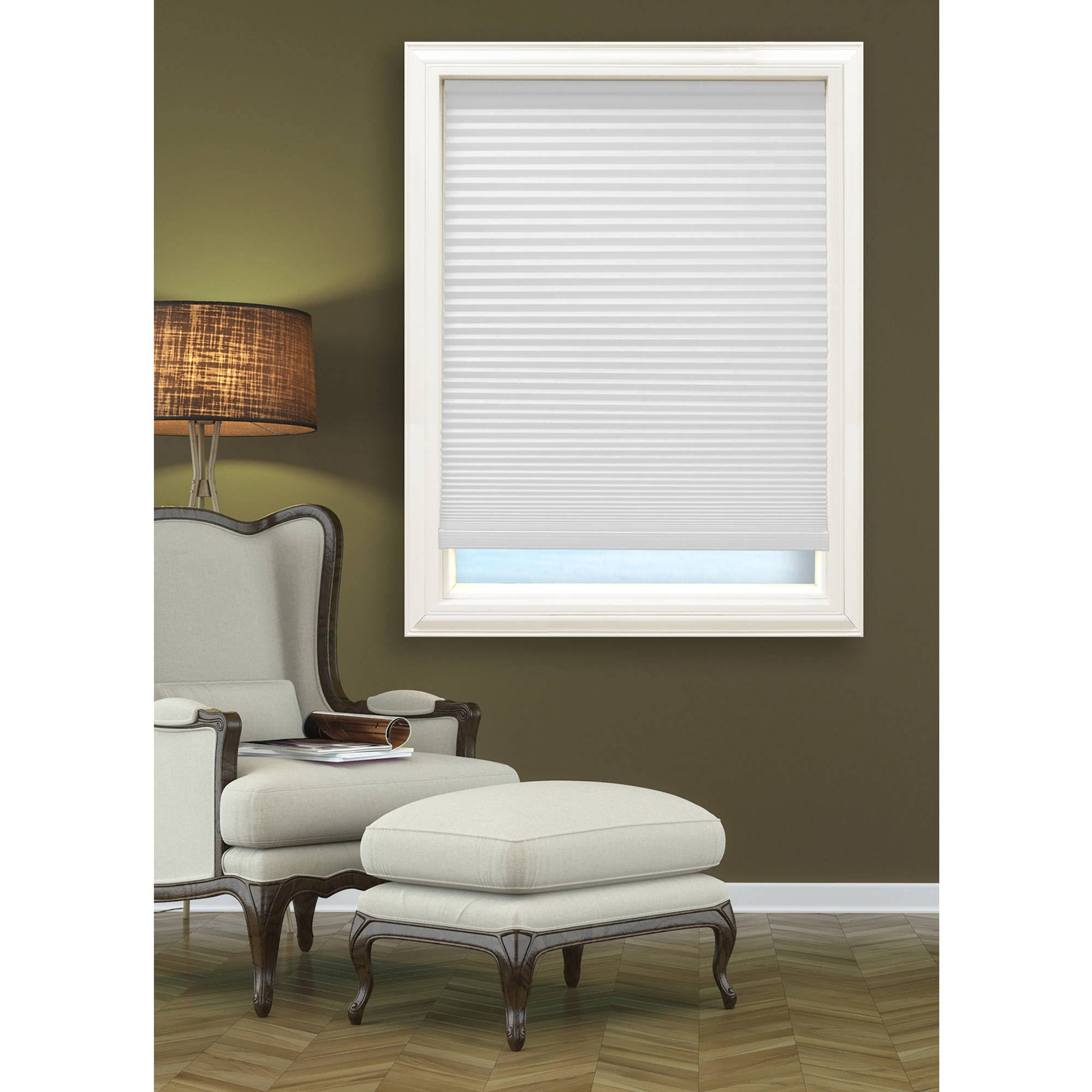 Cool White Cordless Blackout Cellular Shade S511531