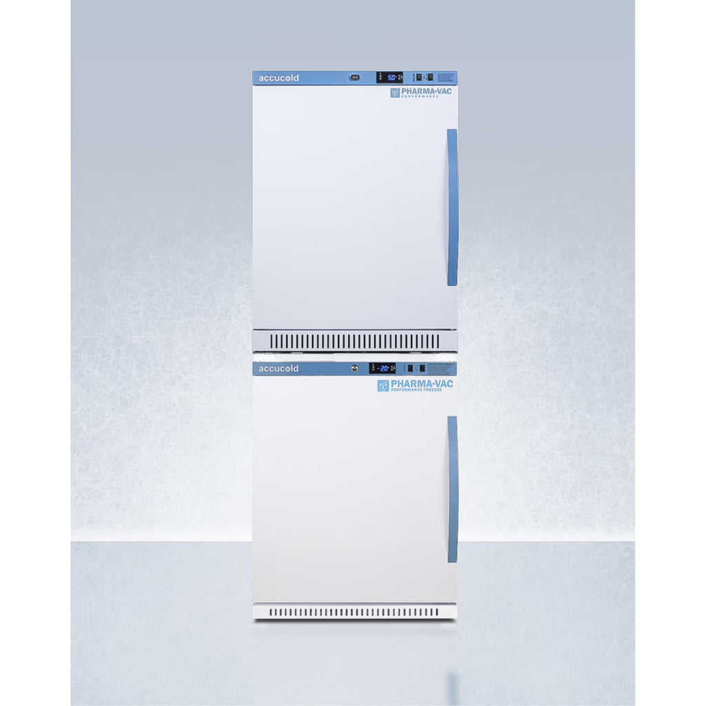 Pharma-Vac stacked vaccine refrigerator/freezer combination P102621