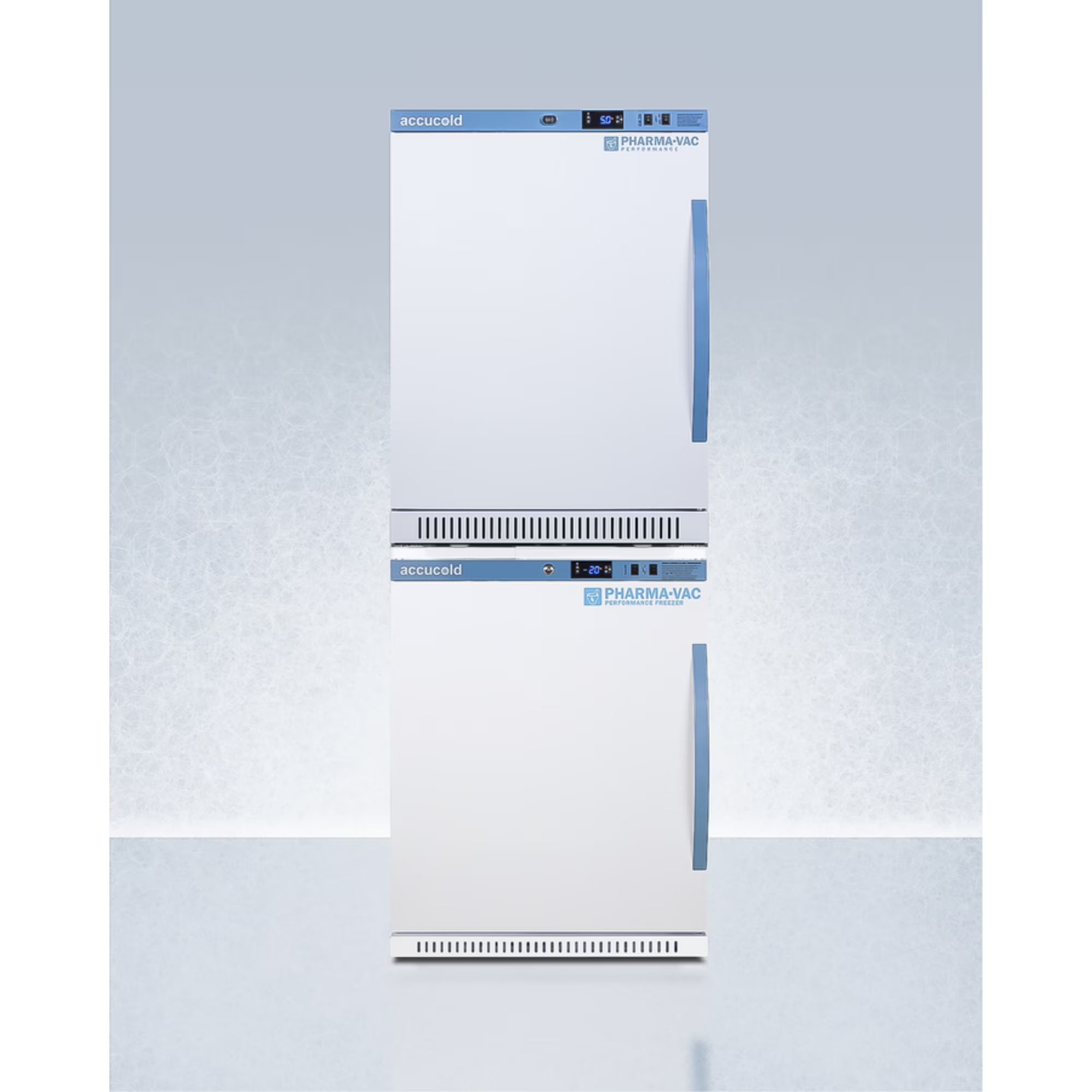 Pharma-Vac stacked vaccine refrigerator/freezer combination P102621