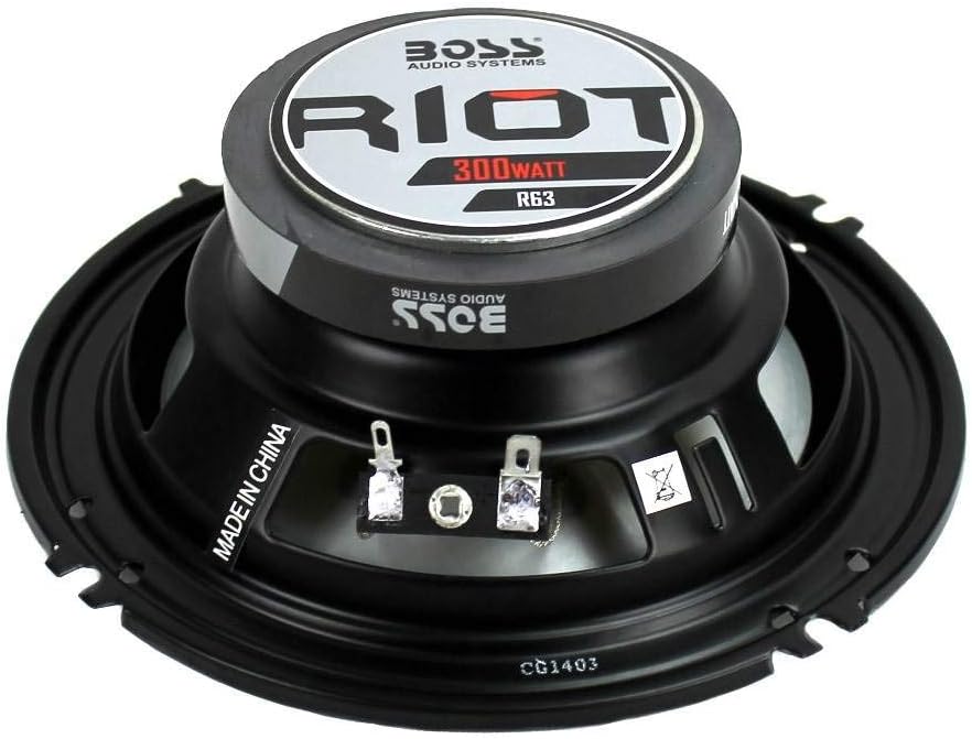 6.5" 600W 3 Way Car Audio Coaxial Speakers 4 Ohm Pack of 2 E1554