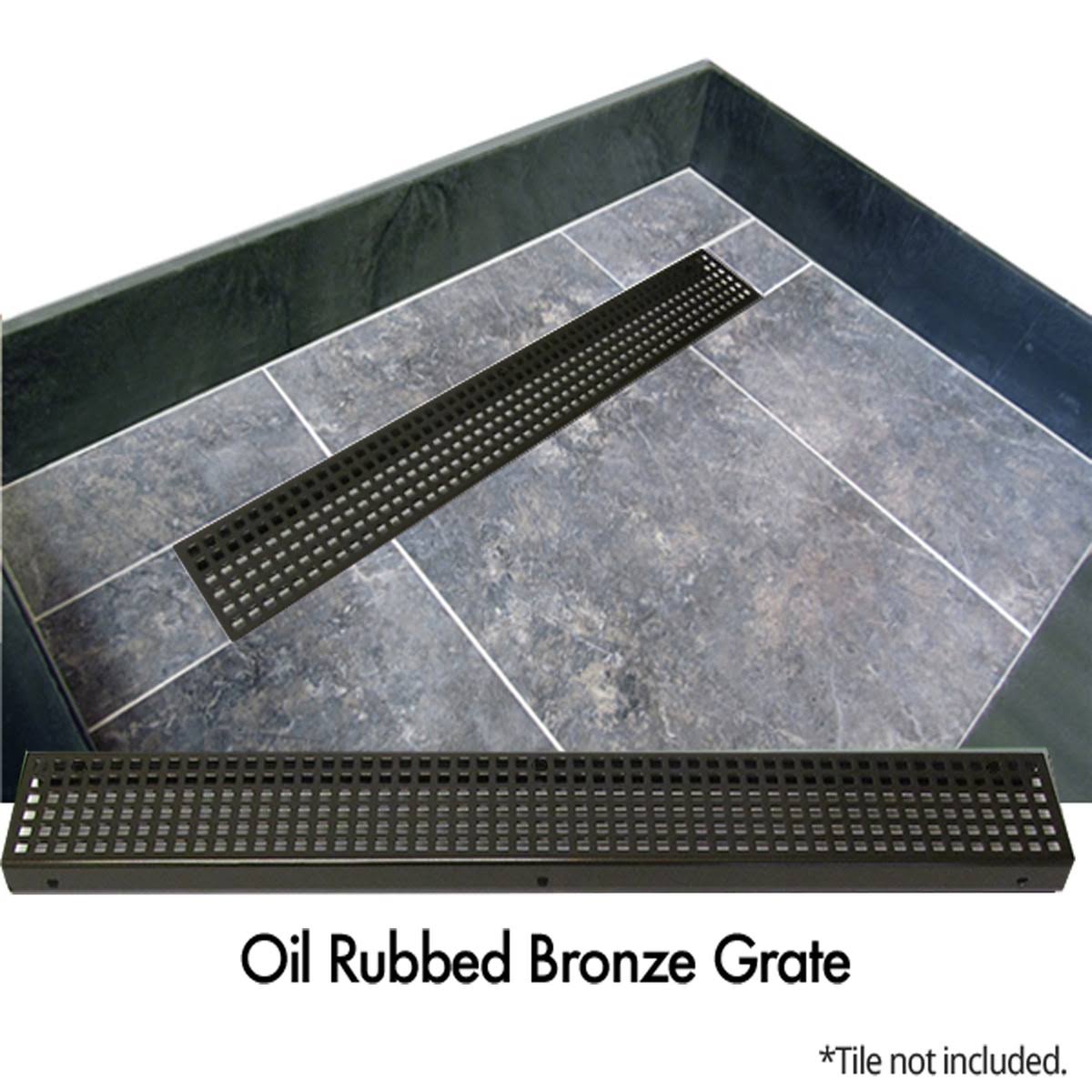 Bronze Single Threshold Shower Base L24067