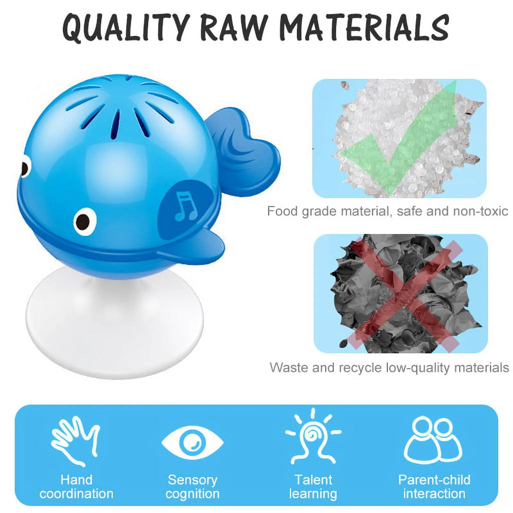 3 Pack Baby Rattles Set Suction Cup Toys W299