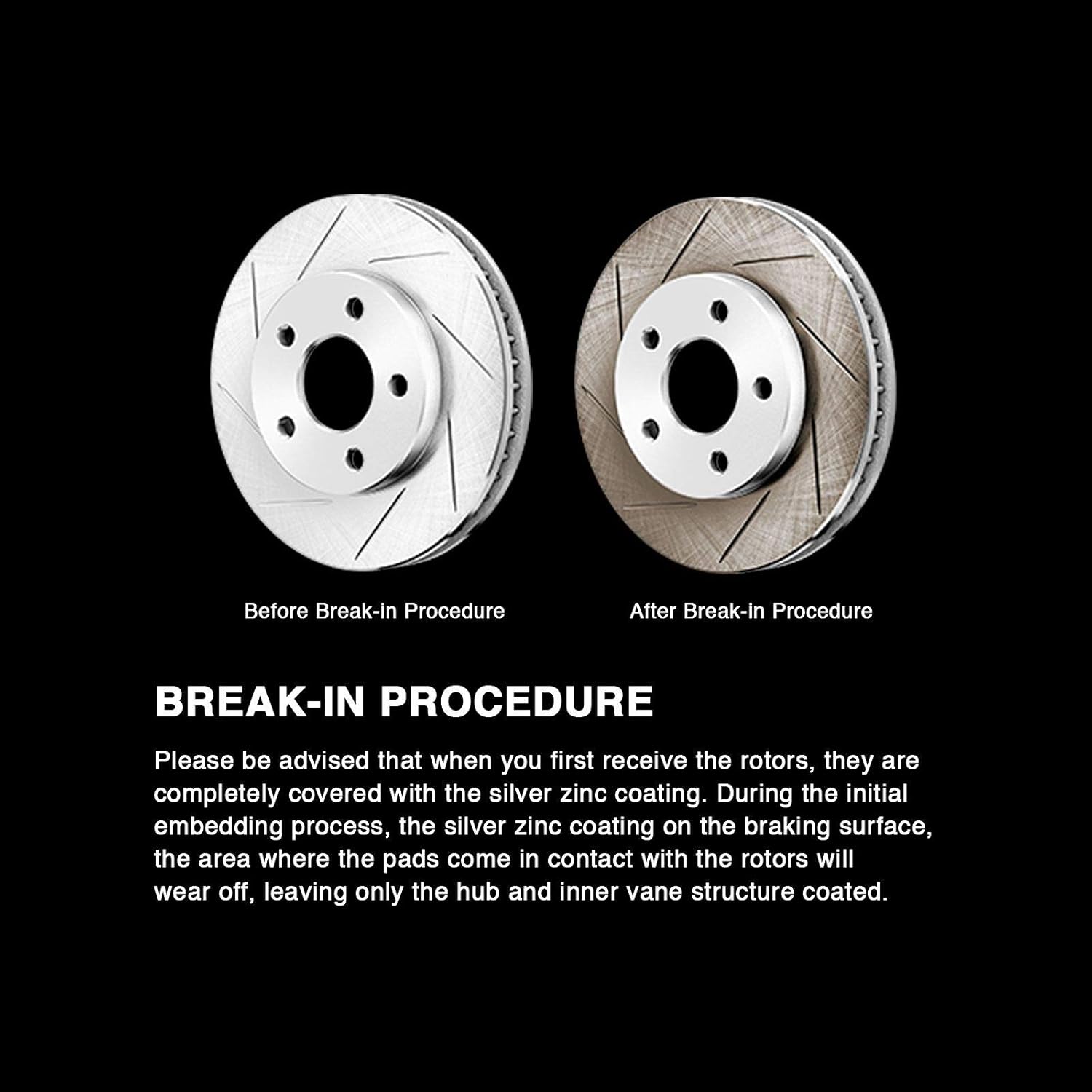 Slotted Brake Rotors and Semi Met Pads Y897