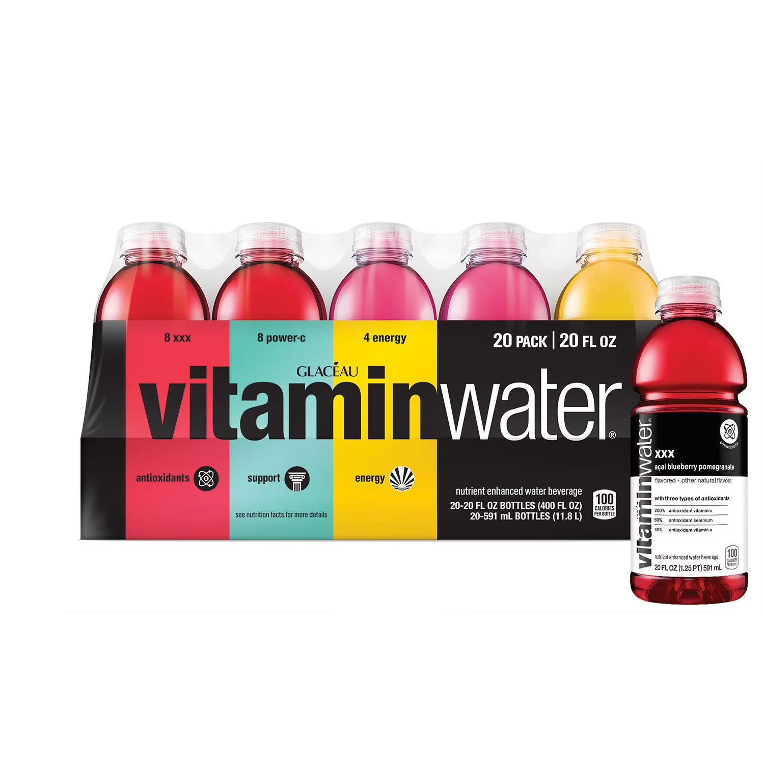 20 pk Vitaminwater Variety Pack Q616