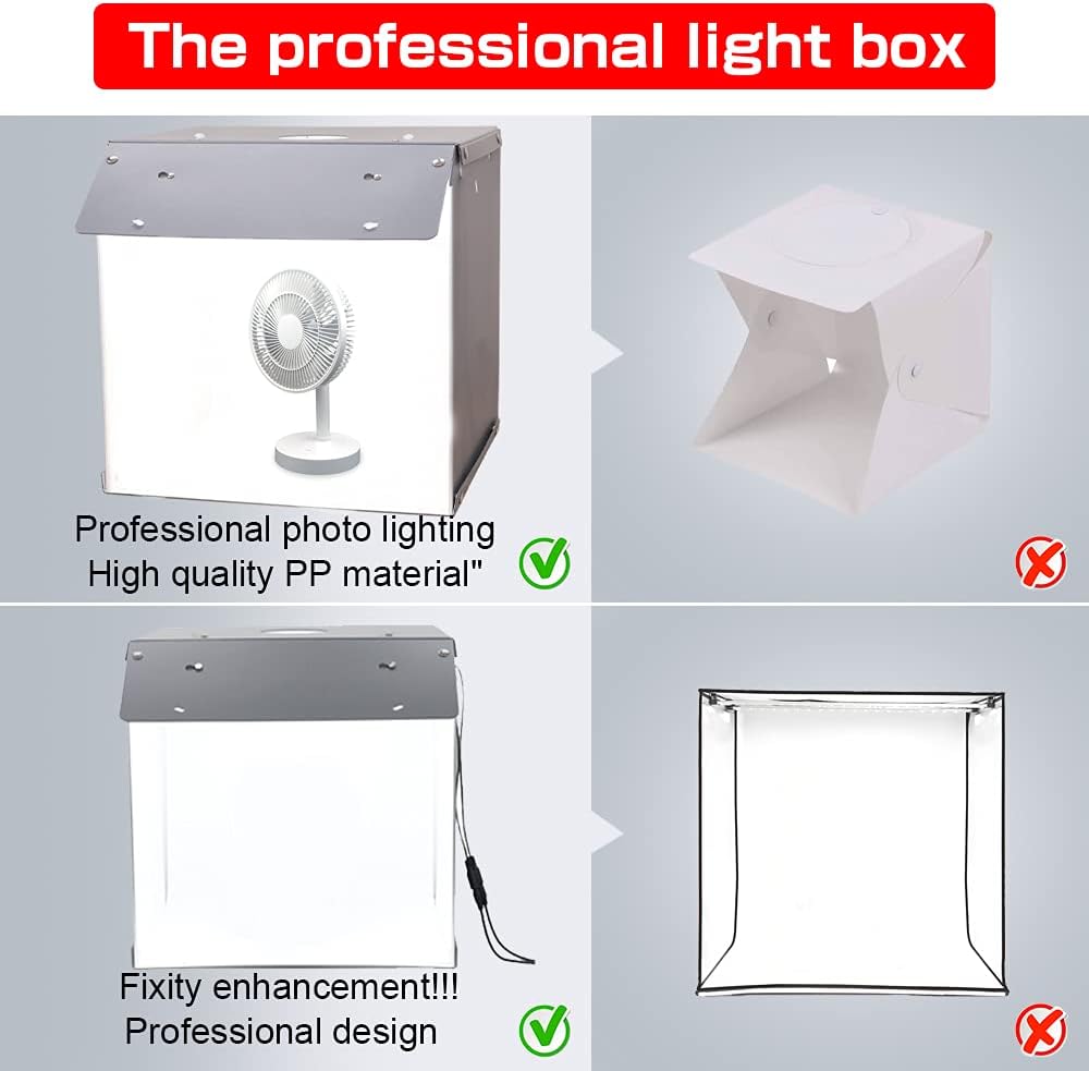 Large 22"x22" Photography Photo Box with 2 Backdrops A92560