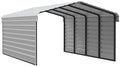 Galvanized Steel Carport Kit, 12' x 20' x 7' Z5199