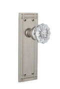 Double Dummy Satin Nickel Plate with Crystal Glass Knob V173961