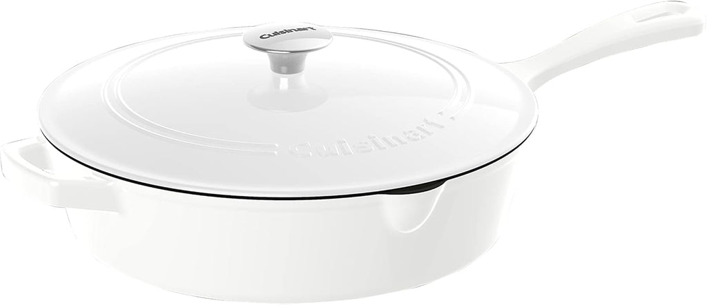 Cardinal Red Enameled Cast Iron 12-Inch Chicken Fryer with Cover I467