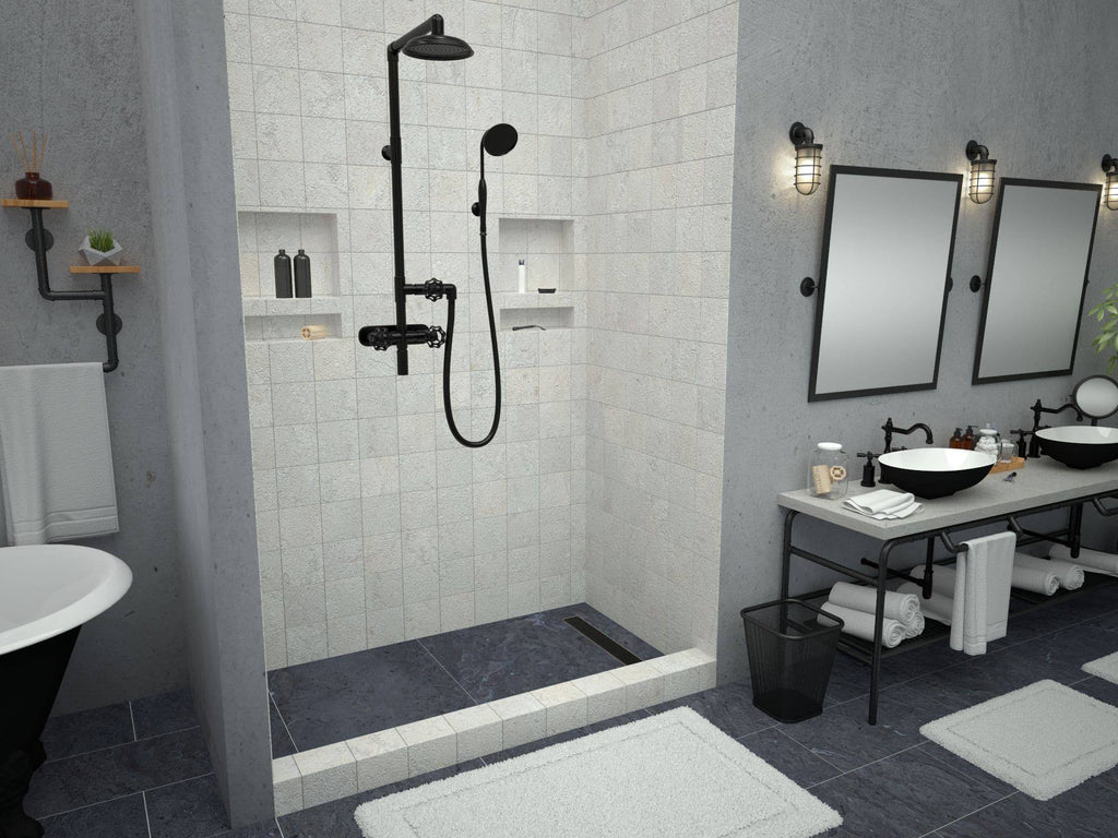 Bronze Single Threshold Shower Base L24067