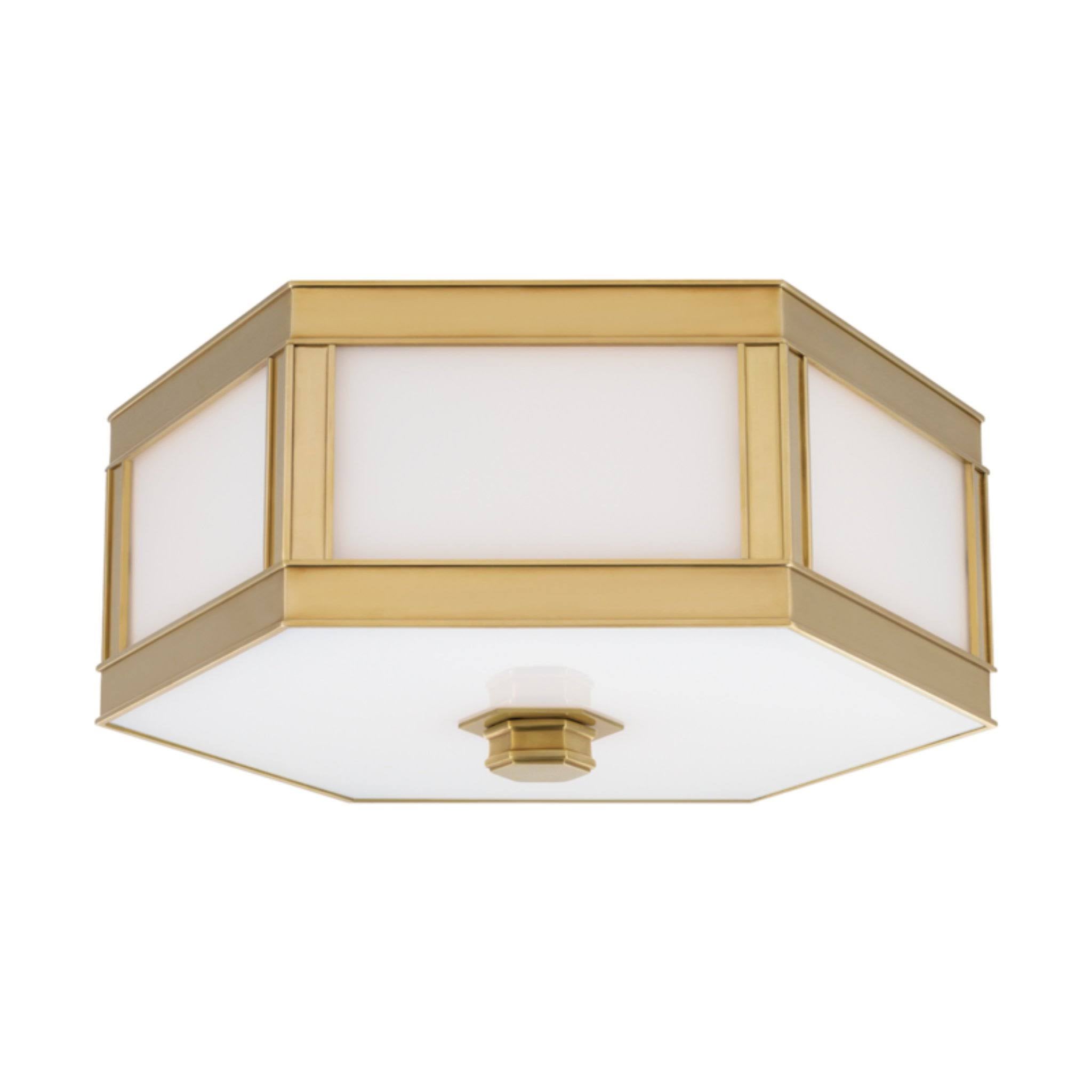Aged Brass 2 Light Flush Mount S771178