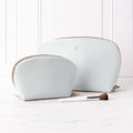 Light Blue Vegan Leather 2-Piece Travel Set M505323