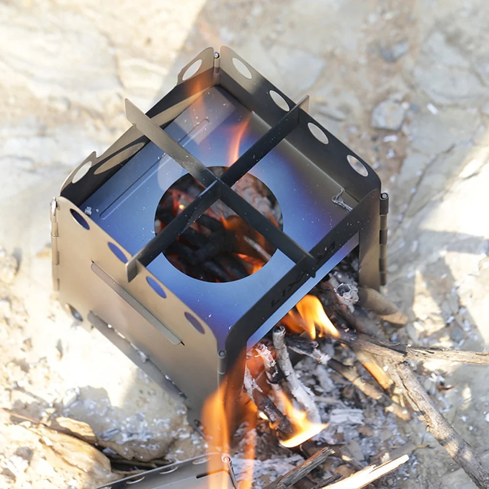 Portable Titanium Wood Burning Camping Stove X837