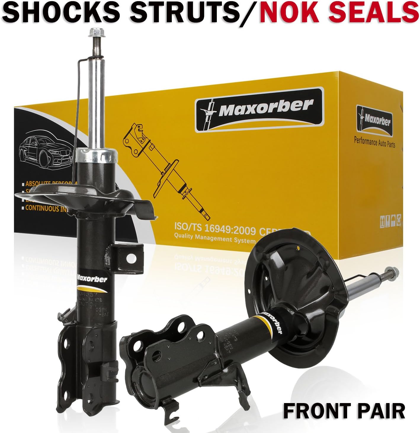 Front Pair Shocks Struts Absorber Kit K388212