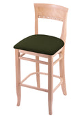 25x22 Bar Stool with Natural Finish and Pine Seat P540