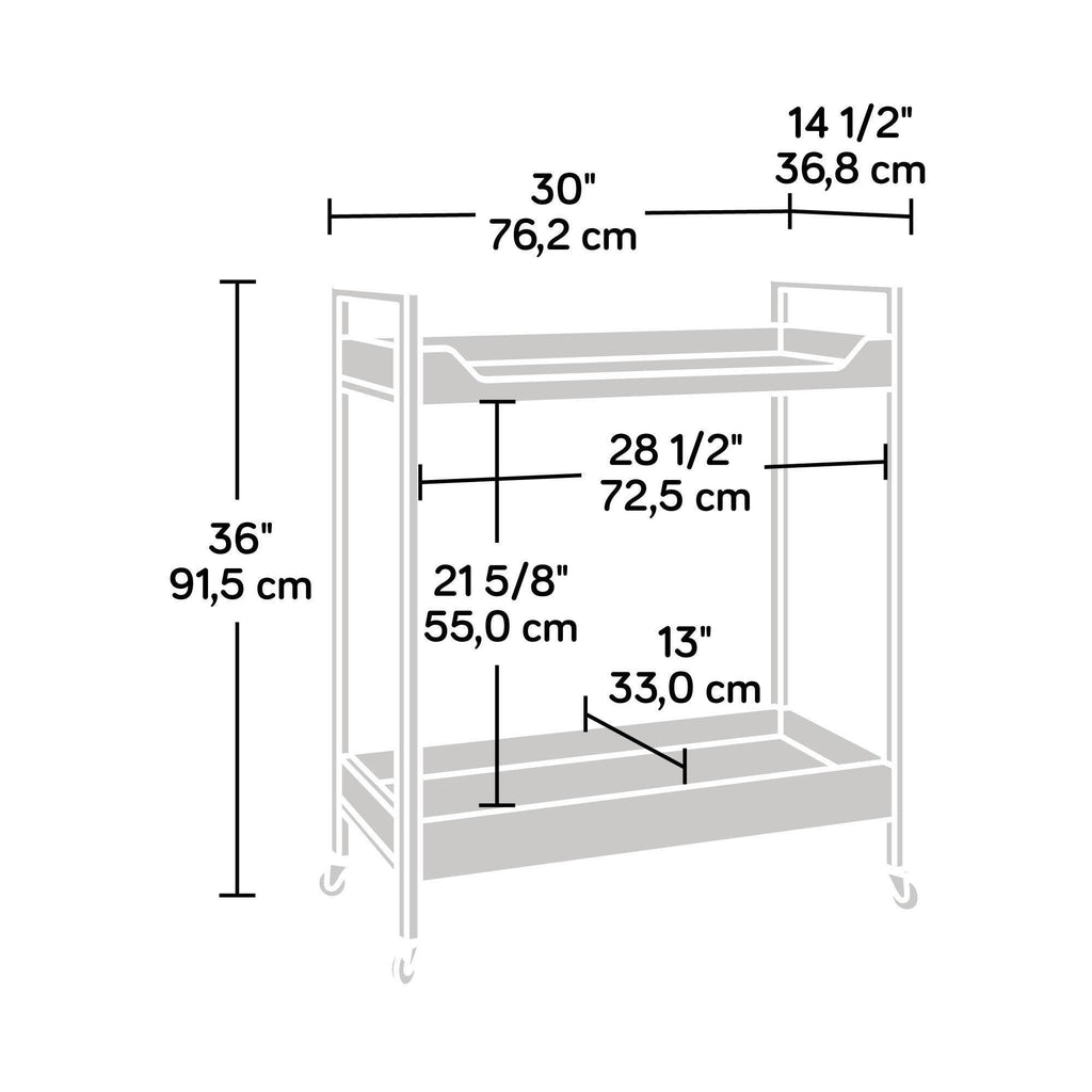 Smoked Oak Cart V641297