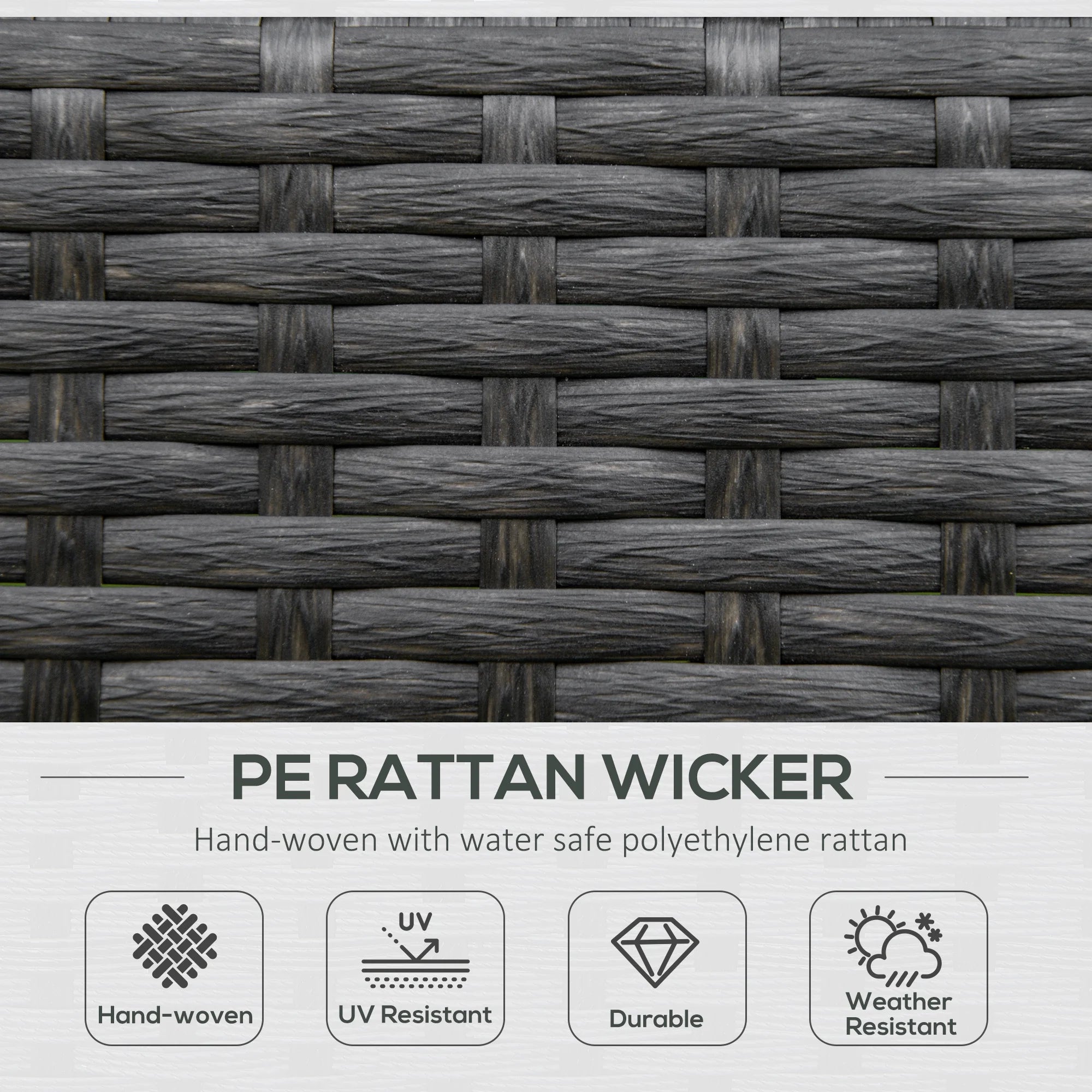 Rattan Rock Chair with Aluminum Frame D5644