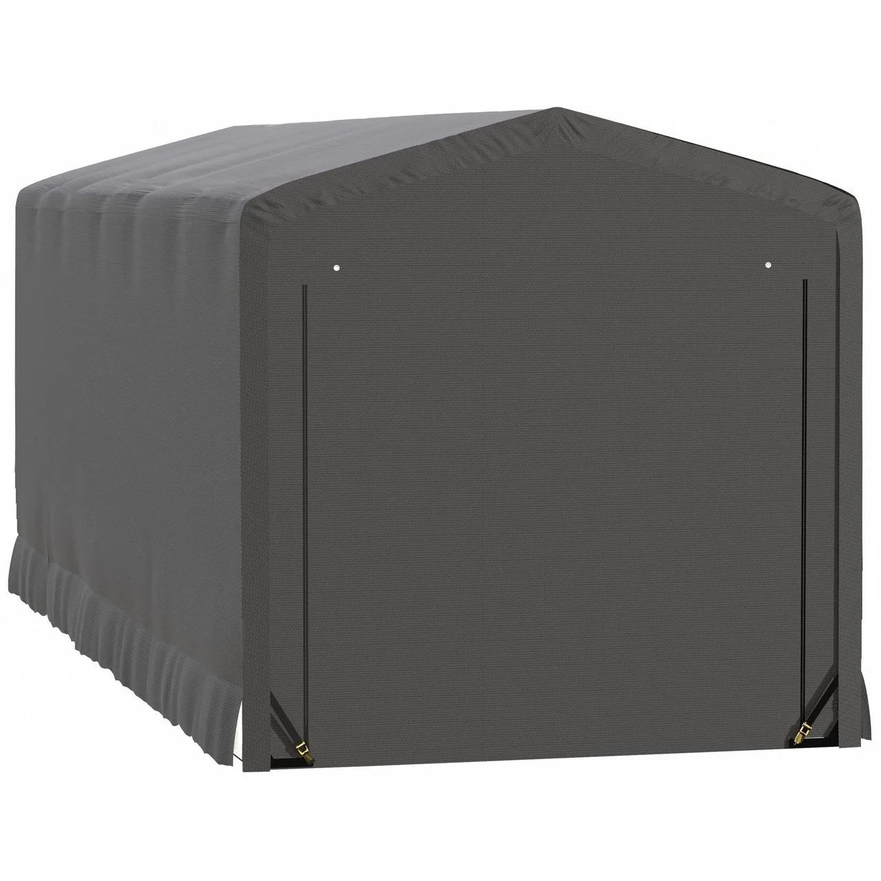 Wind and Snow-Load Rated Garage, 10x27x10 Gray C41449