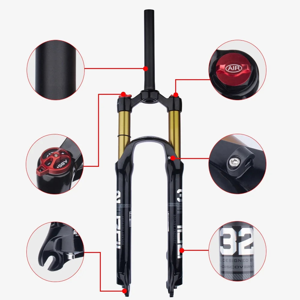 Front Fork for Cycling Bike, Ultra light 29''/27.5''/26'', Magnesium Alloy P477