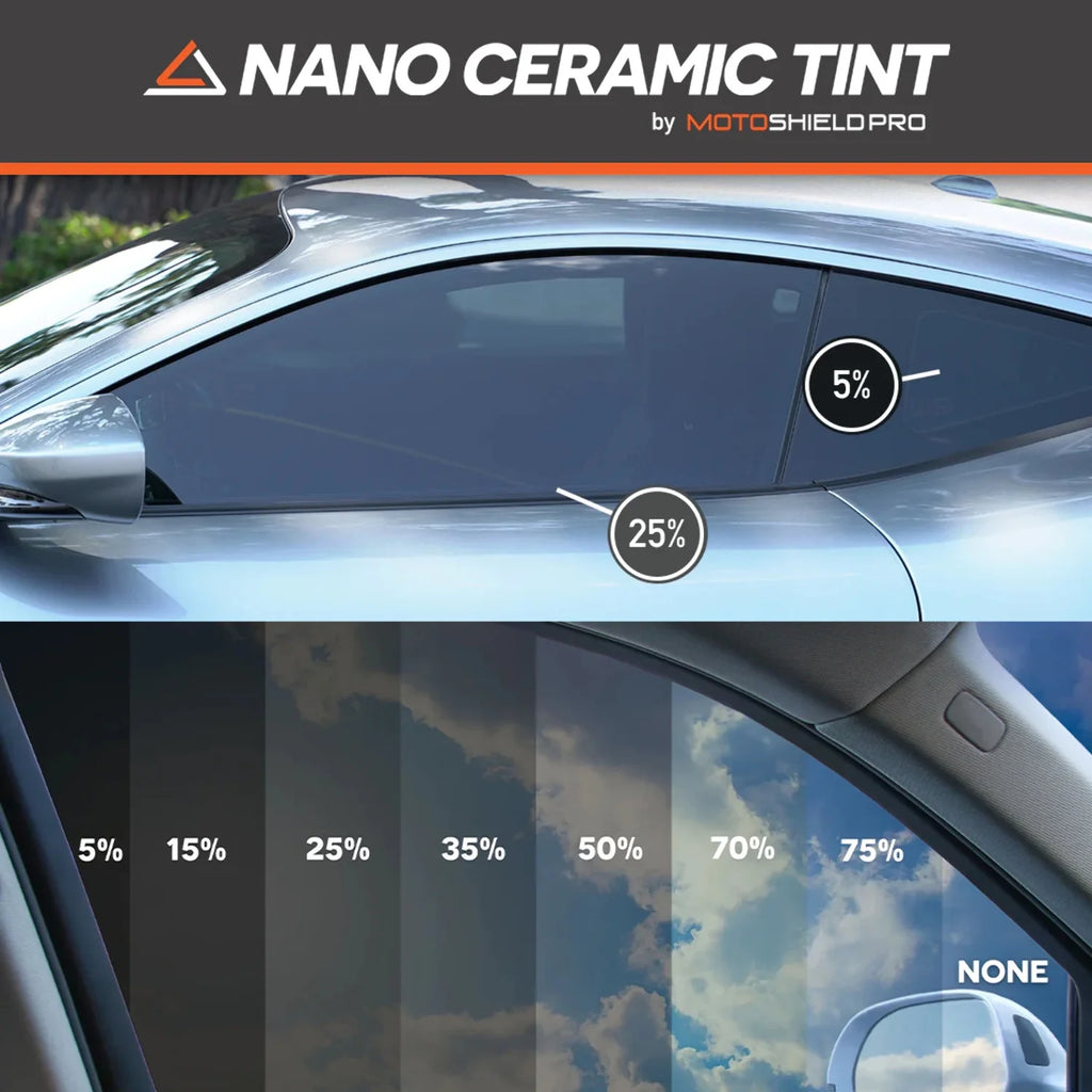 Precut Ceramic Window Tint Film for 2014-2019 Chevrolet Silverado 2500 Crew Cab Front Windshield 50% Q248764