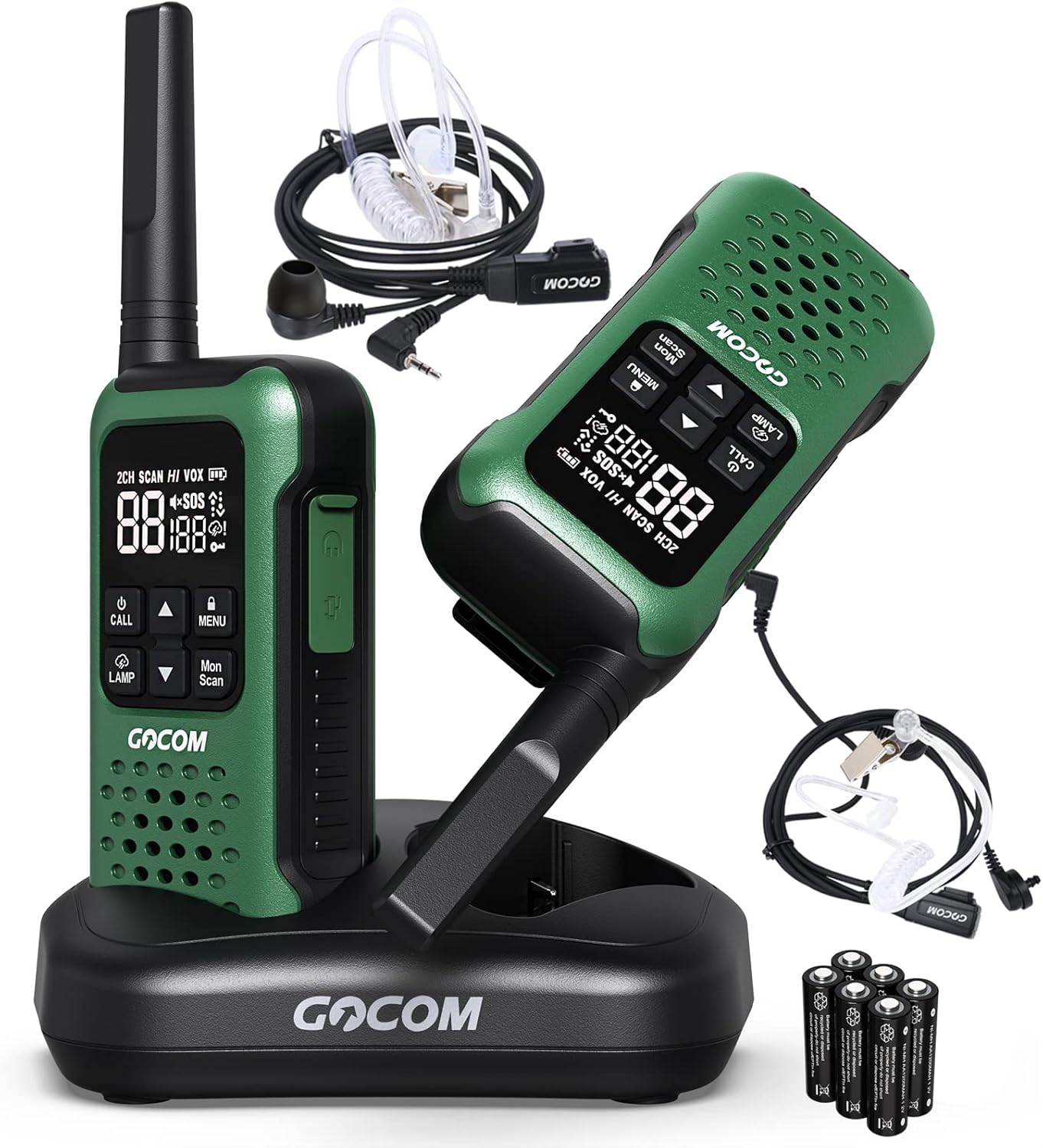 IP67 Waterproof Rechargeable Two Way Radios with Flashlight & SOS Emergency Lamp I2756