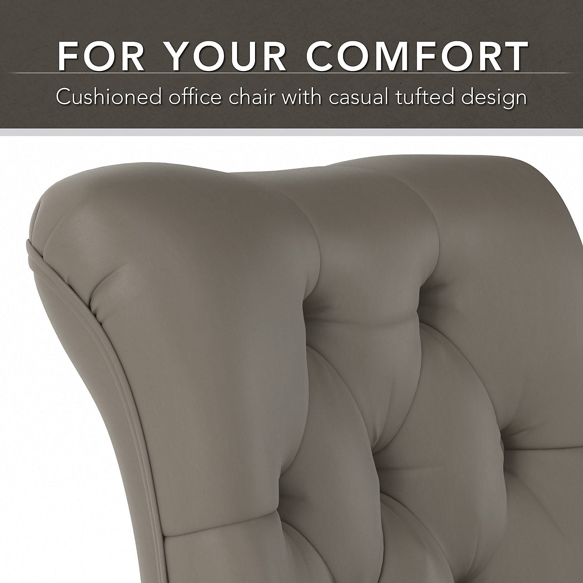 Cream Fabric Tufted Office Chair M96531