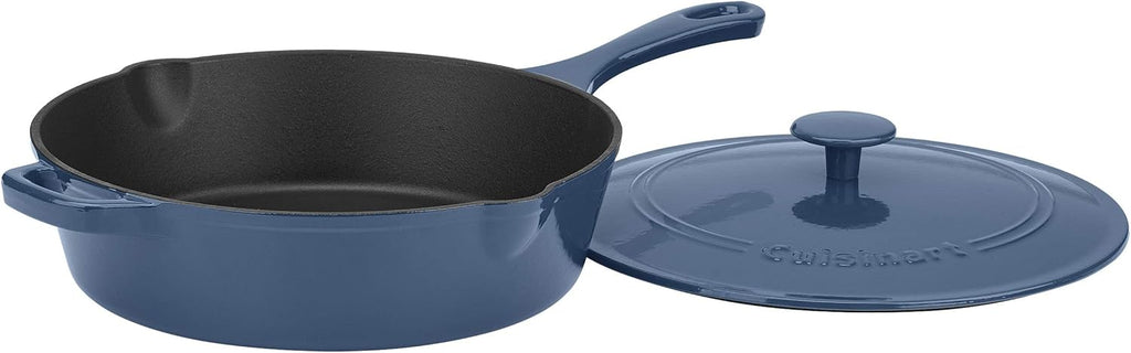 Cardinal Red Enameled Cast Iron 12-Inch Chicken Fryer with Cover I467