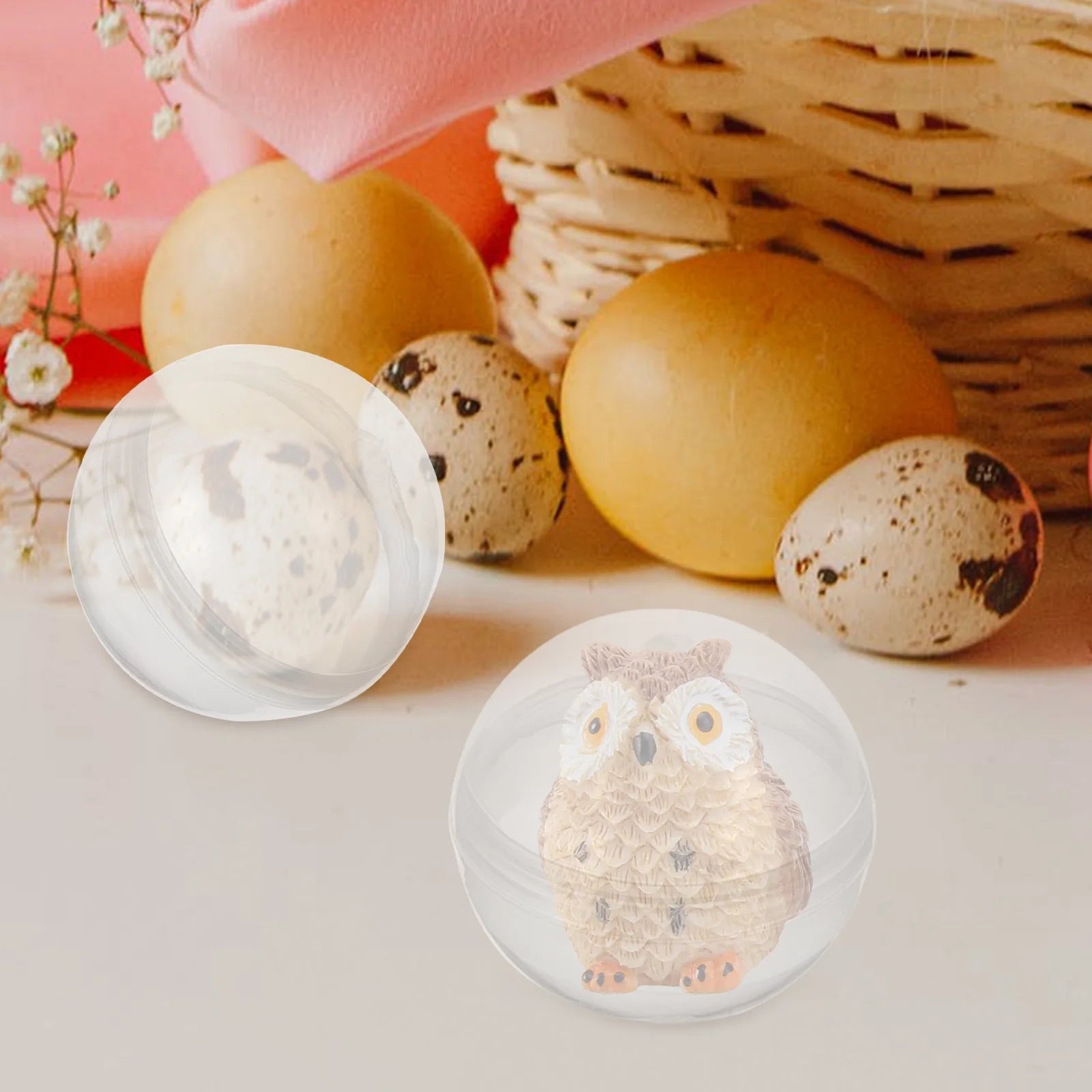 200 pcs Plastic Transparent Clear Fillable Balls P2821