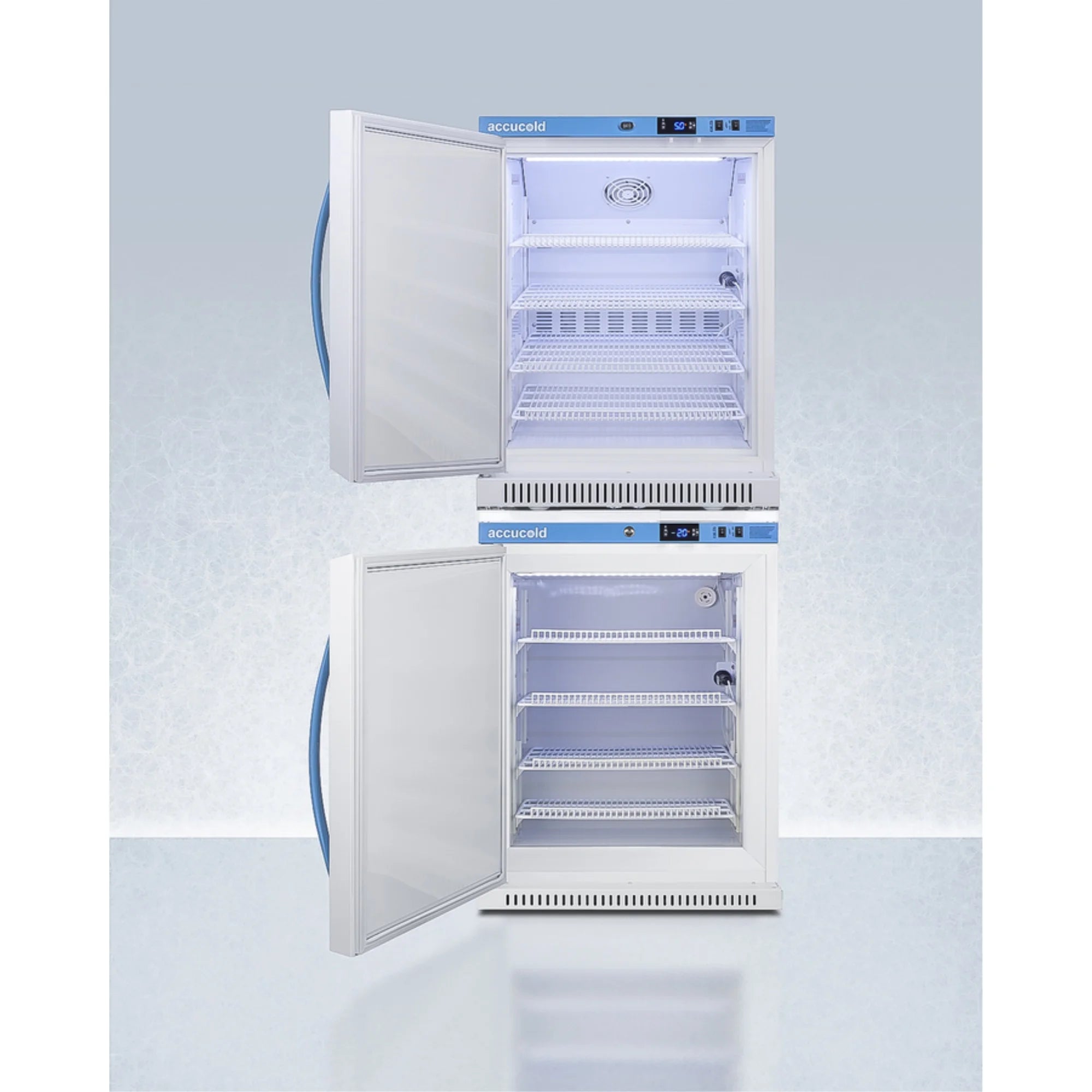 Pharma-Vac stacked vaccine refrigerator/freezer combination P102621