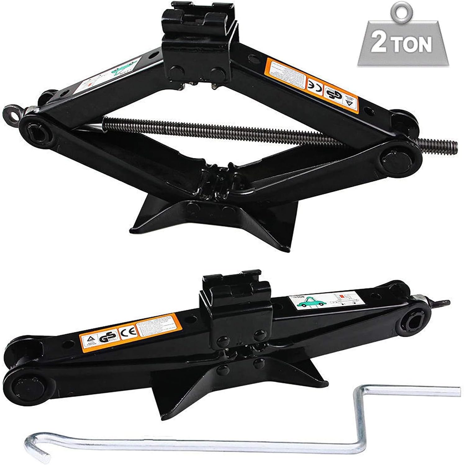 Spare Tire Tool and 2 Ton Scissor Jack Set, Pack of 2 R5577