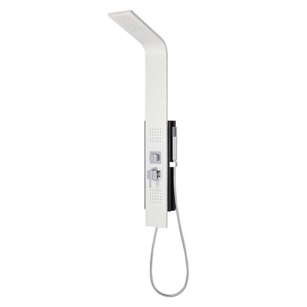 White Powder Coat Outdoor Shower Panel Z707