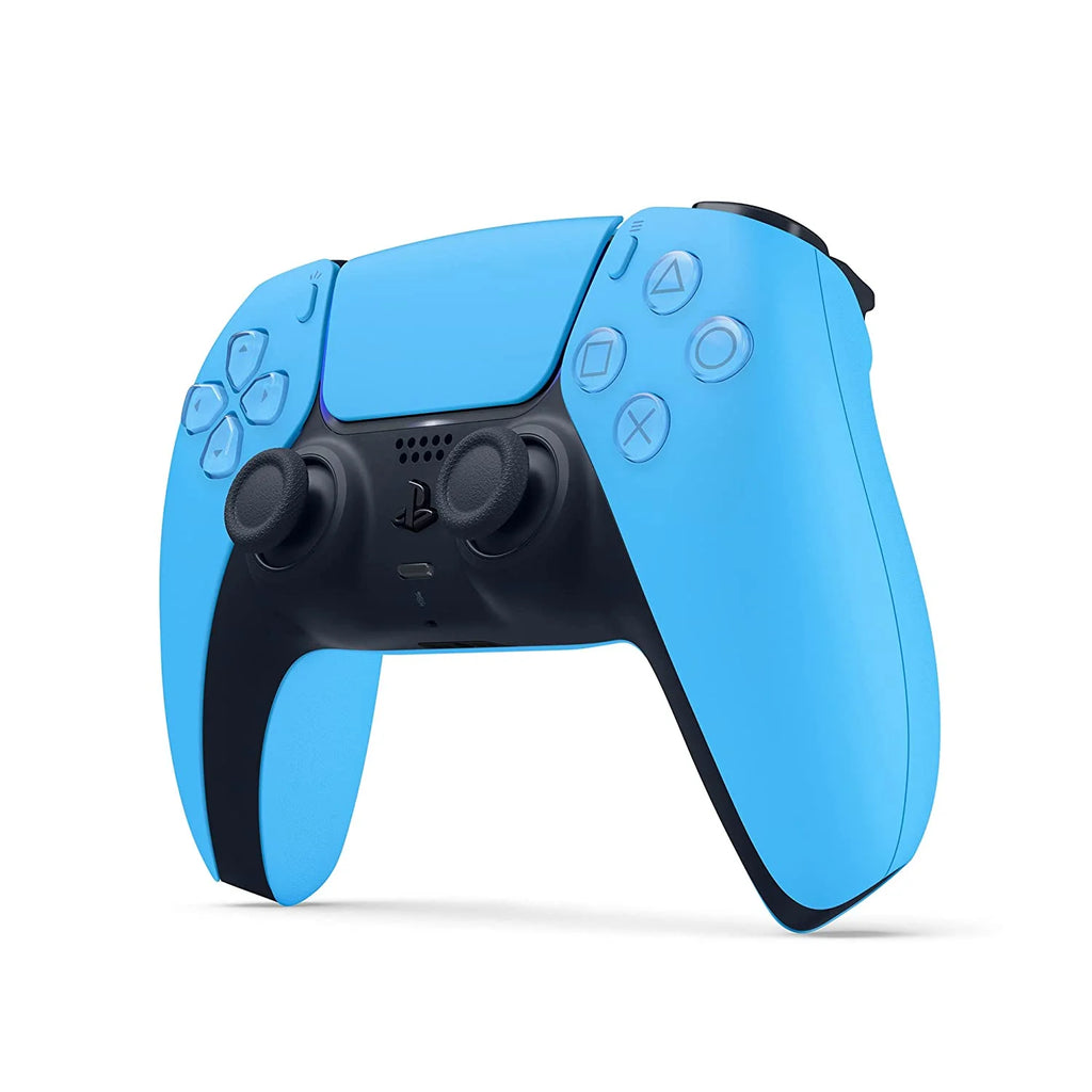 Playstation 5 Digital Edition Console with Extra Blue Controller and Black PULSE 3D Headset Bundle with Cleaning Cloth G49982